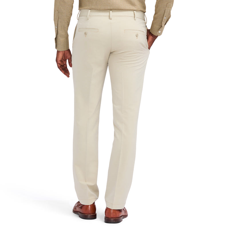 TRAVELER FLAT FRONT CHINO PANT - PLAZA TAUPE HEATHE
