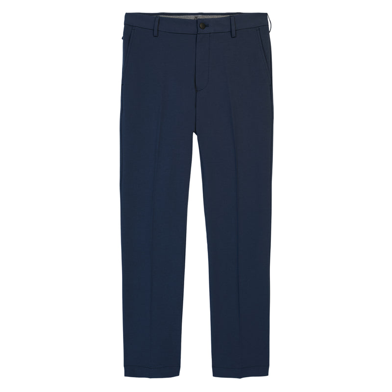 TRAVELER FLAT FRONT CHINO PANT - NAVY BLAZER HEATHE
