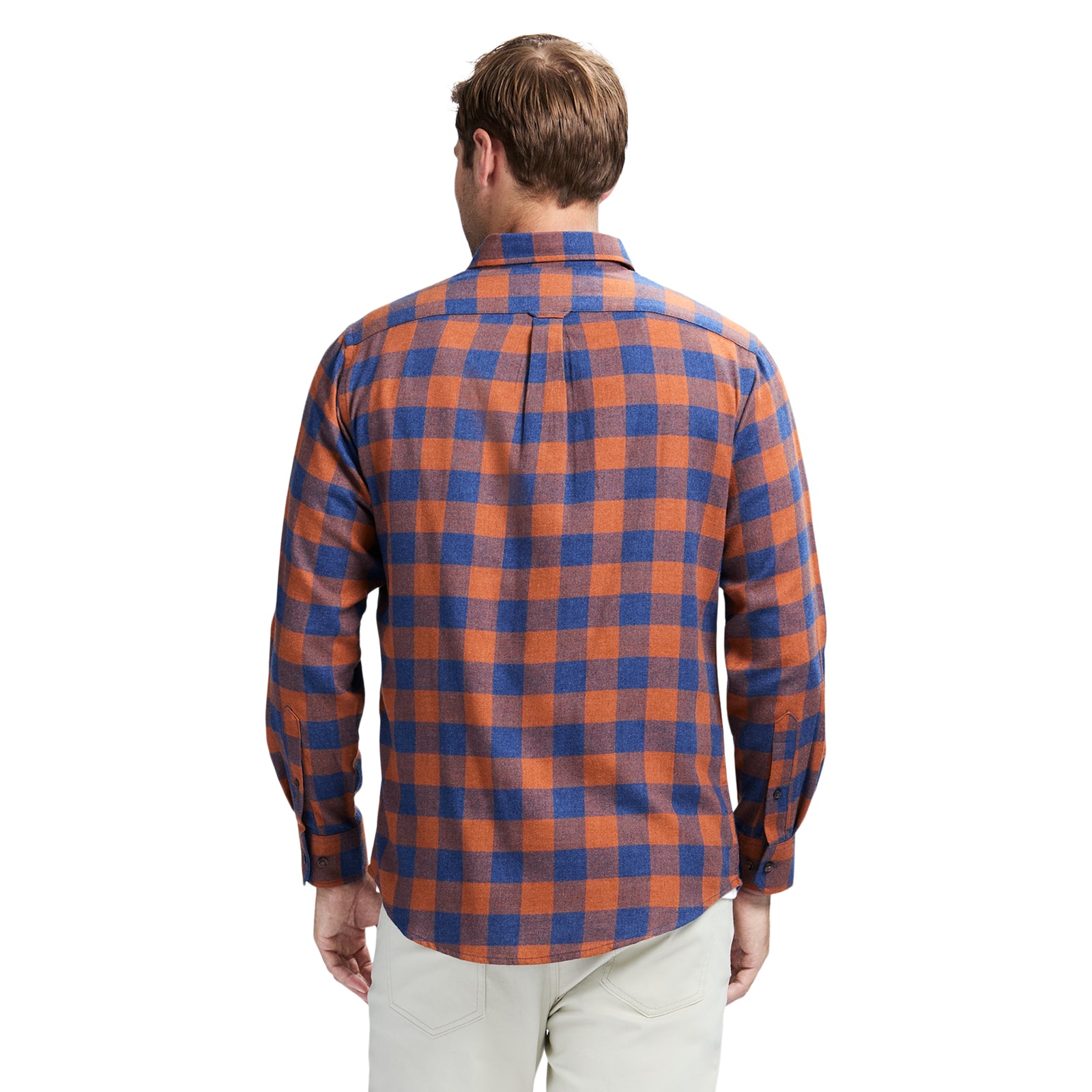 STRATTON FLANNEL LONG SLEEVE BUTTON DOWN SHIRT – IZOD