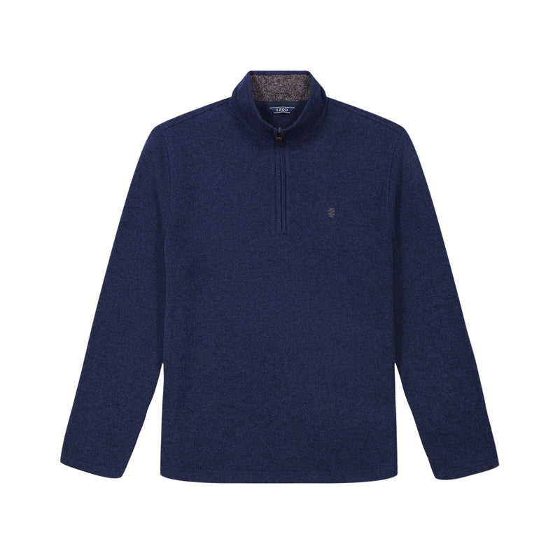 SWEATER FLEECE QUARTER ZIP - NAVY BLAZER