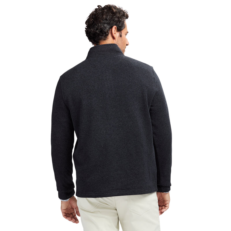 SWEATER FLEECE QUARTER ZIP - BLACK