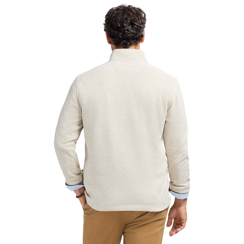 SWEATER FLEECE QUARTER ZIP - ROCK HTHR