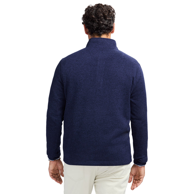 SWEATER FLEECE QUARTER ZIP - NAVY BLAZER