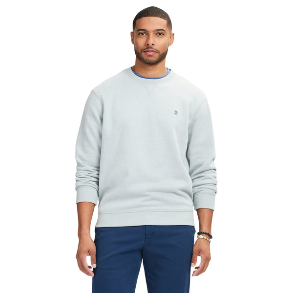 ADVANTAGE PERFORMANCE CREWNECK FLEECE  - LT GREY HTHR