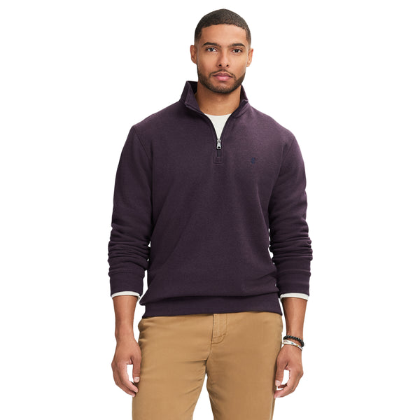 ADVANTAGE PERFORMANCE QUARTER ZIP FLEECE - PLUM PERFECT