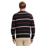 CLASSIC STRIPED CREWNECK SWEATER - BLACK