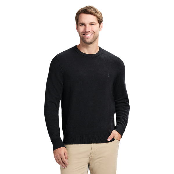 CLASSIC SOFT TOUCH CREWNECK SWEATER - BLACK