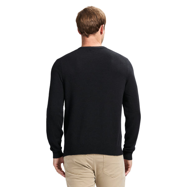 CLASSIC SOFT TOUCH CREWNECK SWEATER - BLACK