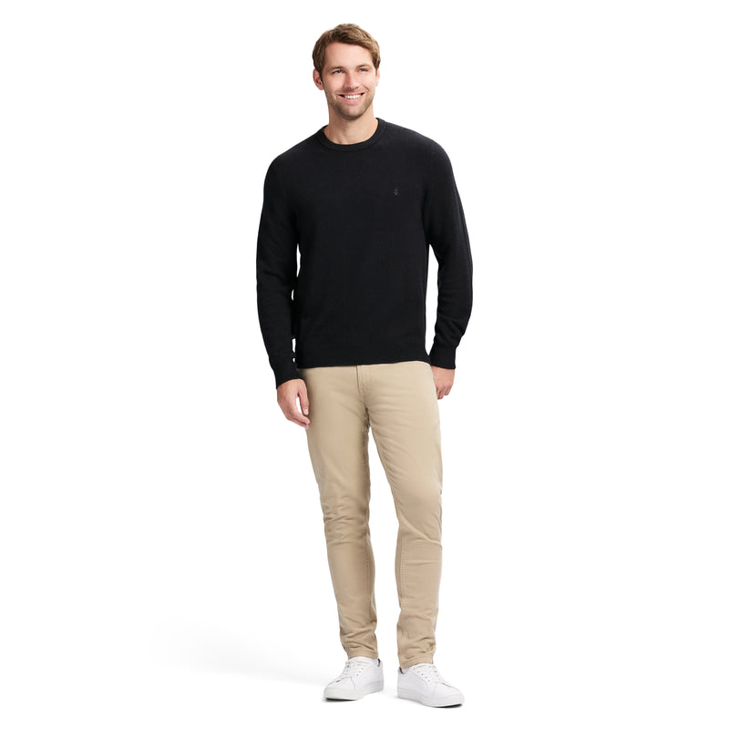 CLASSIC SOFT TOUCH CREWNECK SWEATER - BLACK