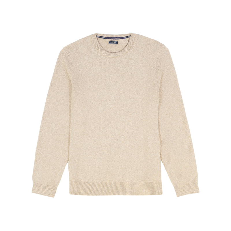 CLASSIC SOFT TOUCH CREWNECK SWEATER - CAMEL HTHR