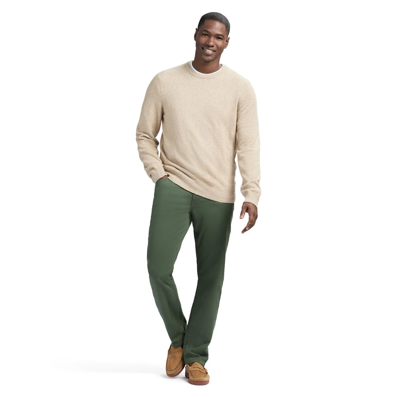 CLASSIC SOFT TOUCH CREWNECK SWEATER - CAMEL HTHR