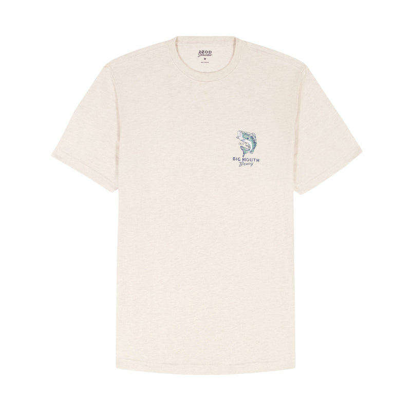 SALTWATER SHORT SLEEVE 
GRAPHIC TEE - OATMEAL HTR
