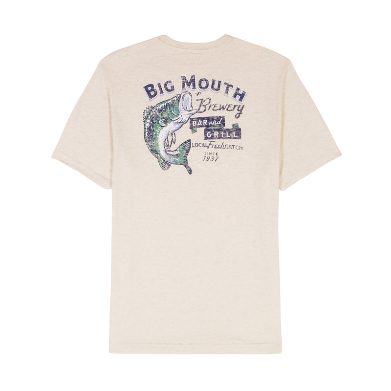 SALTWATER SHORT SLEEVE 
GRAPHIC TEE - OATMEAL HTR