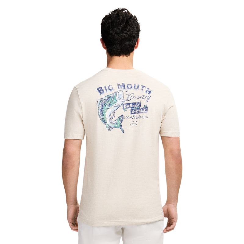 SALTWATER SHORT SLEEVE 
GRAPHIC TEE - OATMEAL HTR