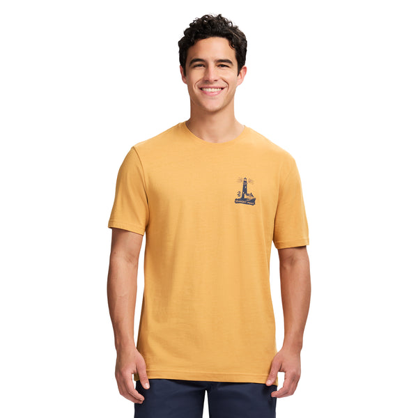 SALTWATER SHORT SLEEVE 
GRAPHIC TEE - OAK BUFF