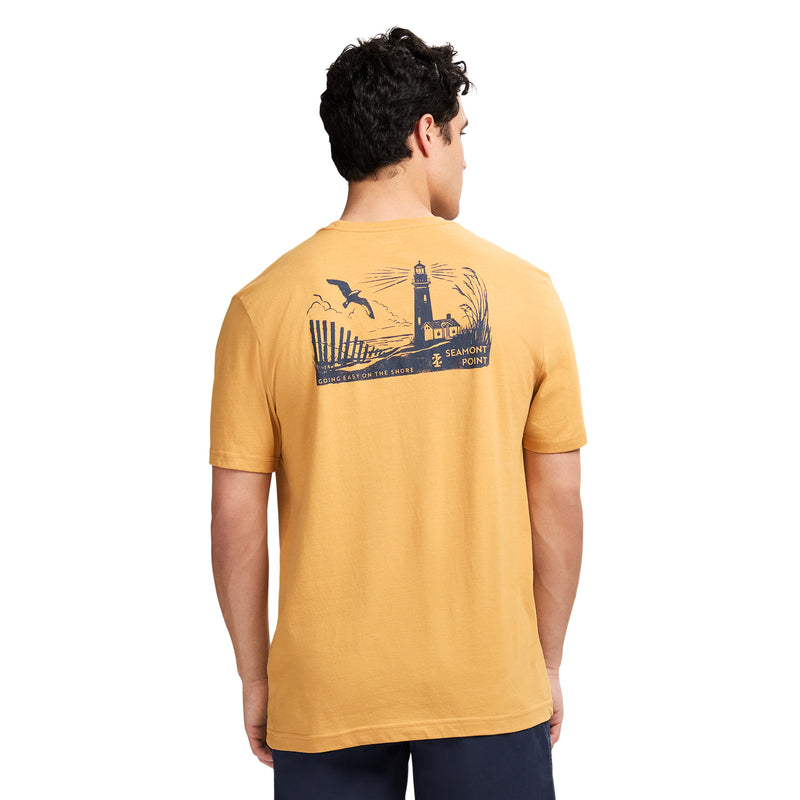 SALTWATER SHORT SLEEVE 
GRAPHIC TEE - OAK BUFF