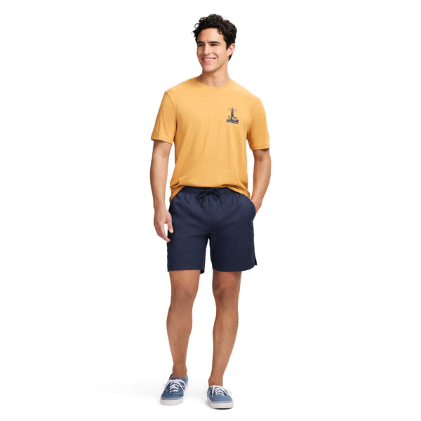 SALTWATER SHORT SLEEVE 
GRAPHIC TEE - OAK BUFF