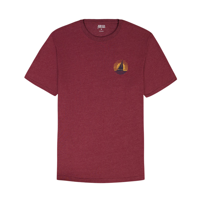 SALTWATER SHORT SLEEVE 
GRAPHIC TEE - VELVET MAROON