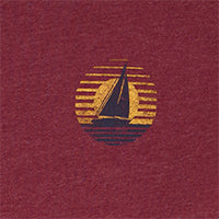 SALTWATER SHORT SLEEVE 
GRAPHIC TEE - VELVET MAROON
