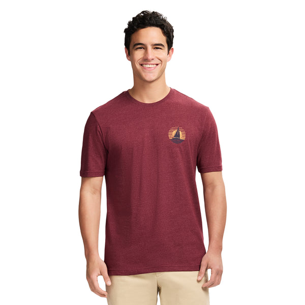 SALTWATER SHORT SLEEVE 
GRAPHIC TEE - VELVET MAROON