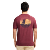 SALTWATER SHORT SLEEVE 
GRAPHIC TEE - VELVET MAROON