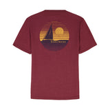 SALTWATER SHORT SLEEVE 
GRAPHIC TEE - VELVET MAROON