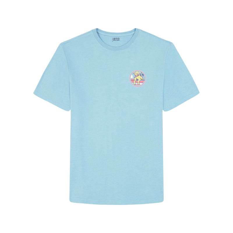 SALTWATER SHORT SLEEVE 
GRAPHIC TEE - DELPHINIUM BLUE