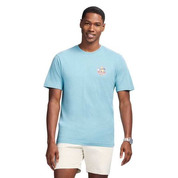 SALTWATER SHORT SLEEVE 
GRAPHIC TEE - DELPHINIUM BLUE