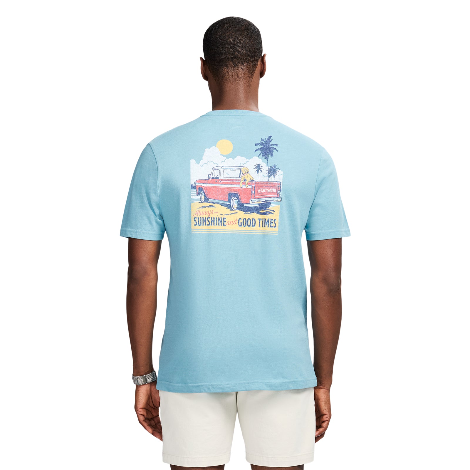 Saltwater Short Sleeve Graphic Tee - Delphinium Blue – IZOD