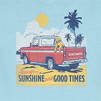SALTWATER SHORT SLEEVE 
GRAPHIC TEE - DELPHINIUM BLUE