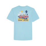 SALTWATER SHORT SLEEVE 
GRAPHIC TEE - DELPHINIUM BLUE