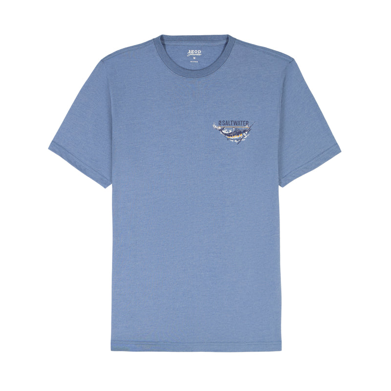 SALTWATER SHORT SLEEVE 
GRAPHIC TEE - MOONLIGHT BLUE