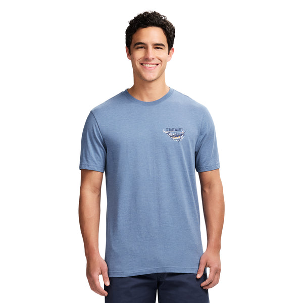 SALTWATER SHORT SLEEVE 
GRAPHIC TEE - MOONLIGHT BLUE