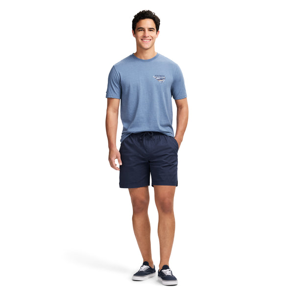 SALTWATER SHORT SLEEVE 
GRAPHIC TEE - MOONLIGHT BLUE