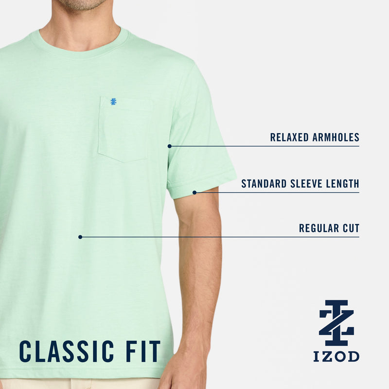 SALTWATER SOFT WASH POCKET TEE - BRIGHT WHITE