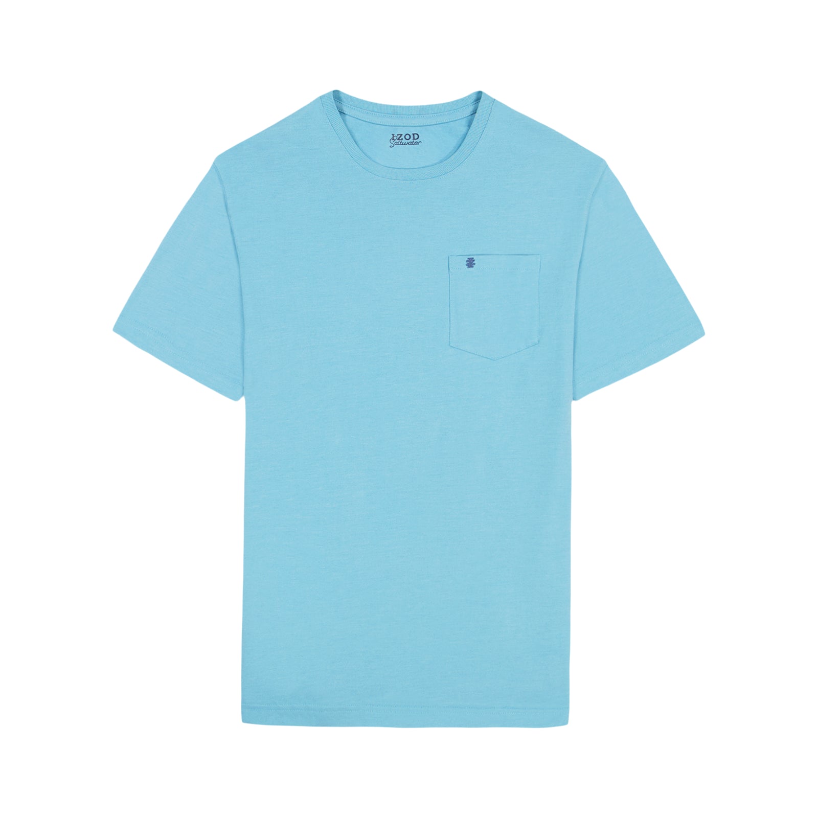 Saltwater Soft Wash Pocket Crew - Delphinium Blue – IZOD