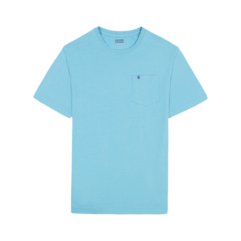 SALTWATER SOFT WASH 
POCKET CREW - DELPHINIUM BLUE
