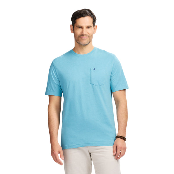 SALTWATER SOFT WASH 
POCKET CREW - DELPHINIUM BLUE