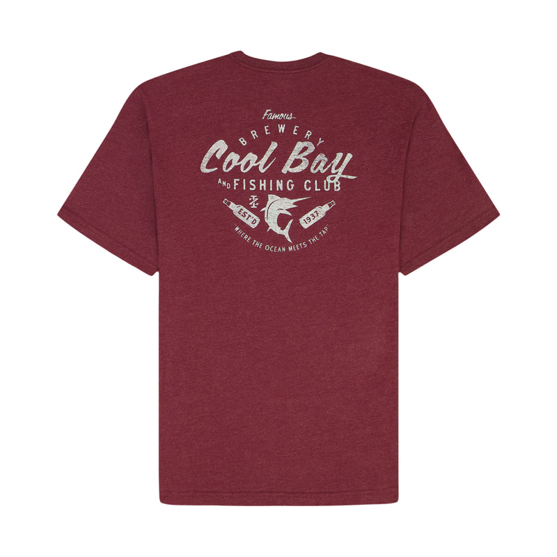 SALTWATER SHORT SLEEVE 
GRAPHIC TEE - VELVET MAROON