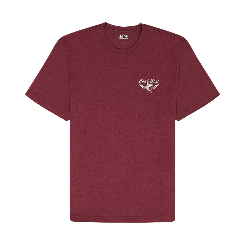 SALTWATER SHORT SLEEVE 
GRAPHIC TEE - VELVET MAROON
