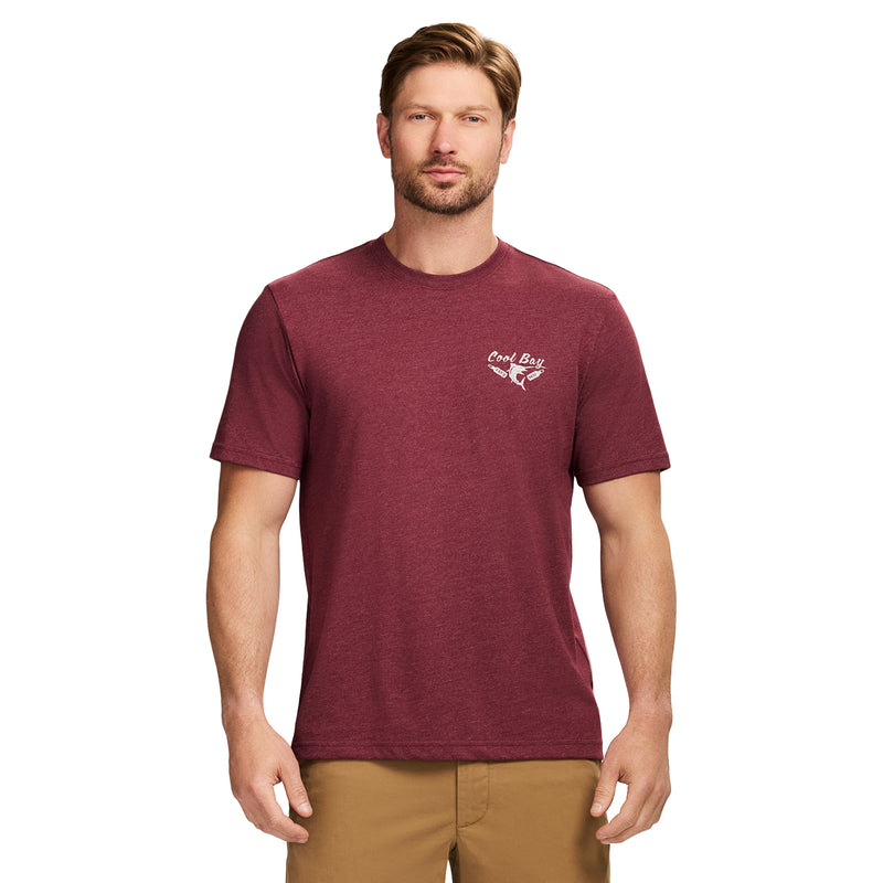 SALTWATER SHORT SLEEVE 
GRAPHIC TEE - VELVET MAROON