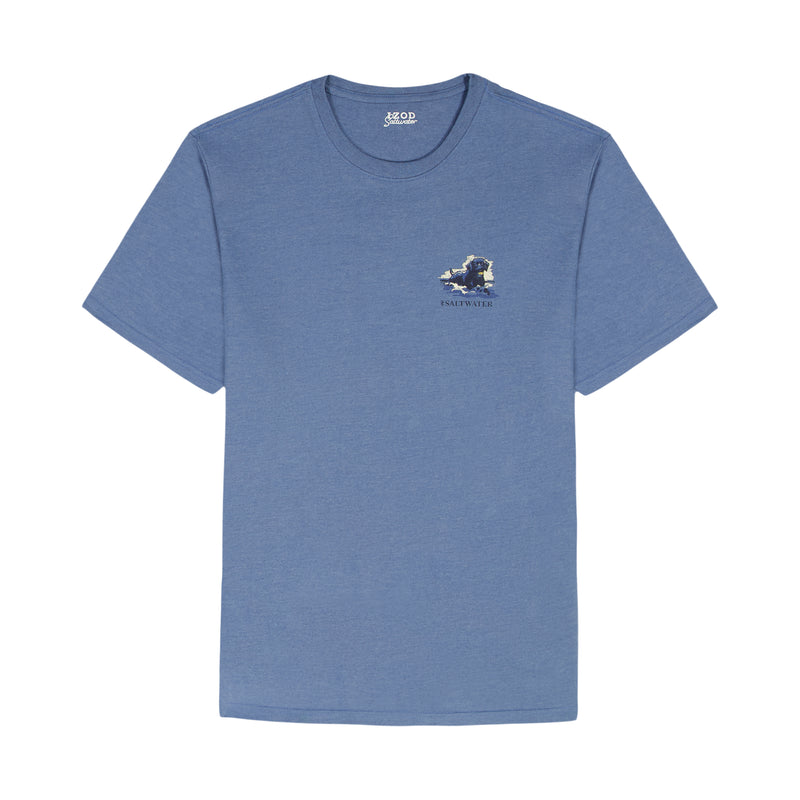 SALTWATER SHORT SLEEVE 
GRAPHIC TEE - MOONLIGHT BLUE