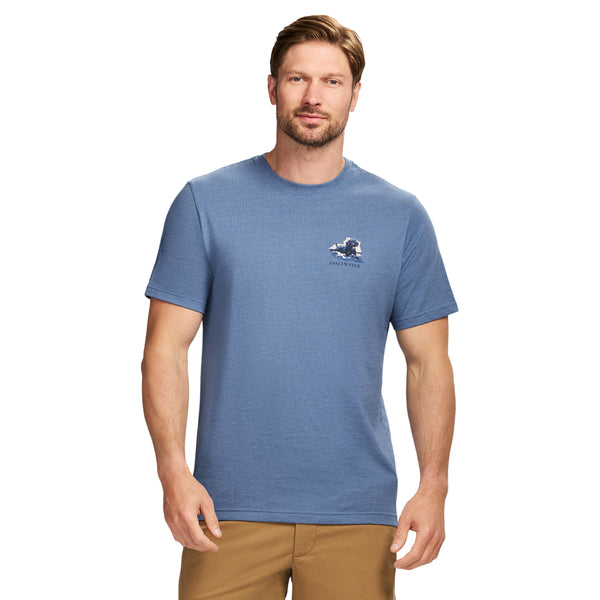 SALTWATER SHORT SLEEVE 
GRAPHIC TEE - MOONLIGHT BLUE
