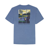 SALTWATER SHORT SLEEVE 
GRAPHIC TEE - MOONLIGHT BLUE