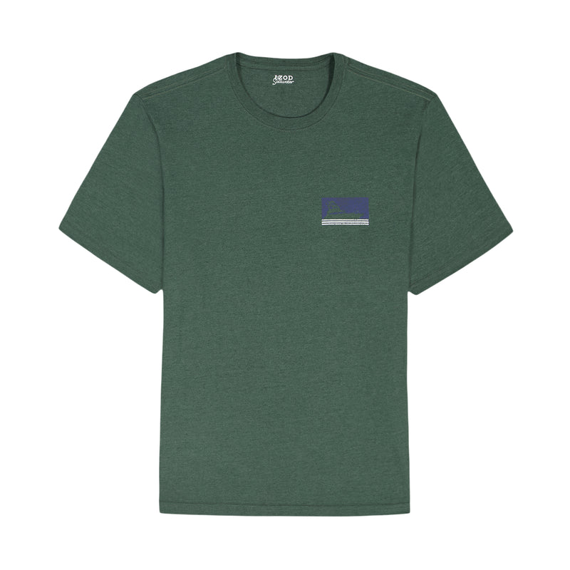 SALTWATER SHORT SLEEVE 
GRAPHIC TEE - TREKKING GREEN