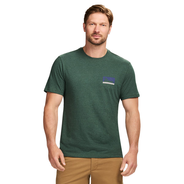 SALTWATER SHORT SLEEVE 
GRAPHIC TEE - TREKKING GREEN