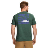 SALTWATER SHORT SLEEVE 
GRAPHIC TEE - TREKKING GREEN