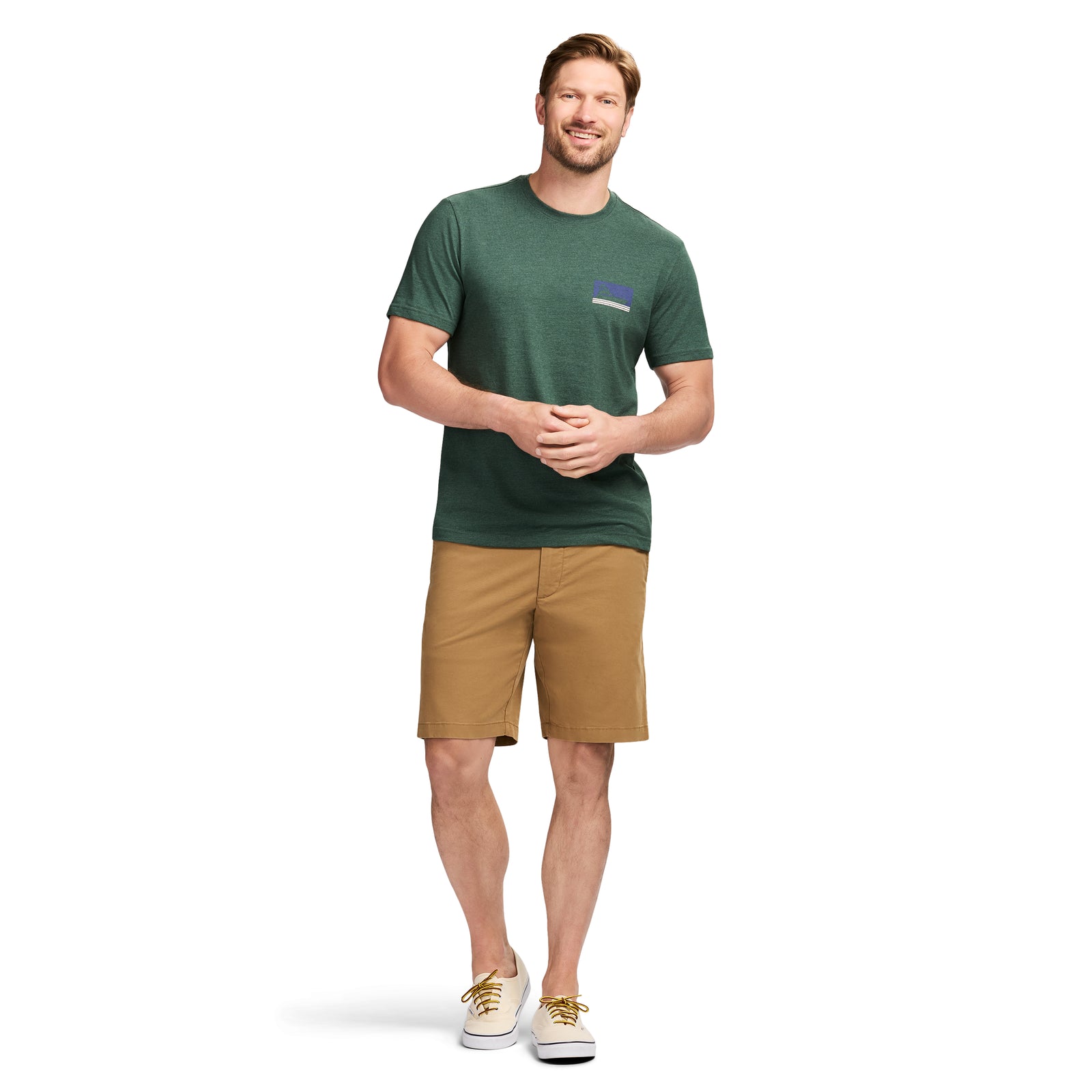 Saltwater Short Sleeve Graphic Tee - Trekking Green – IZOD