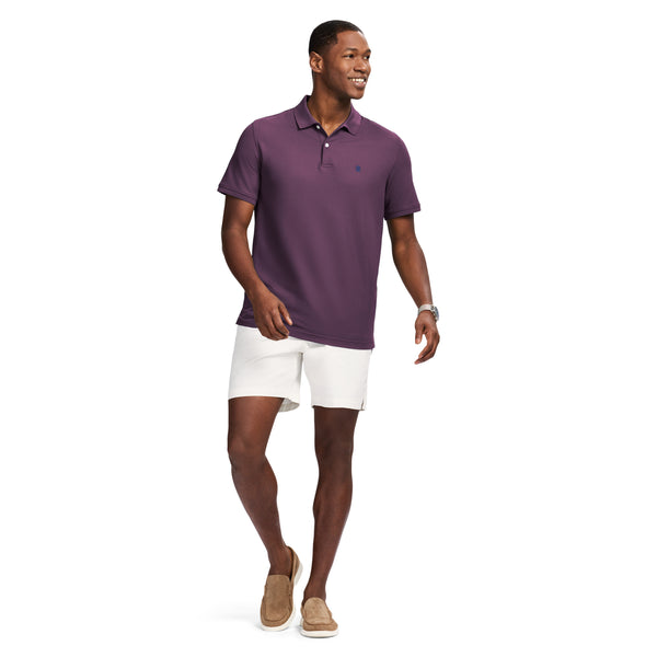 ADVANTAGE PERFORMANCE SHORT SLEEVE POLO - PLUM PERFECT