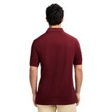 ADVANTAGE PERFORMANCE SHORT SLEEVE STRIPED POLO - VELVET MAROON